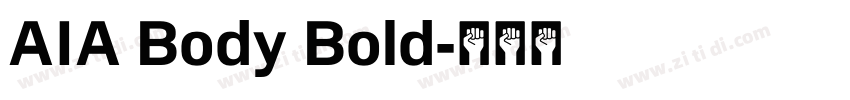 AIA Body Bold字体转换